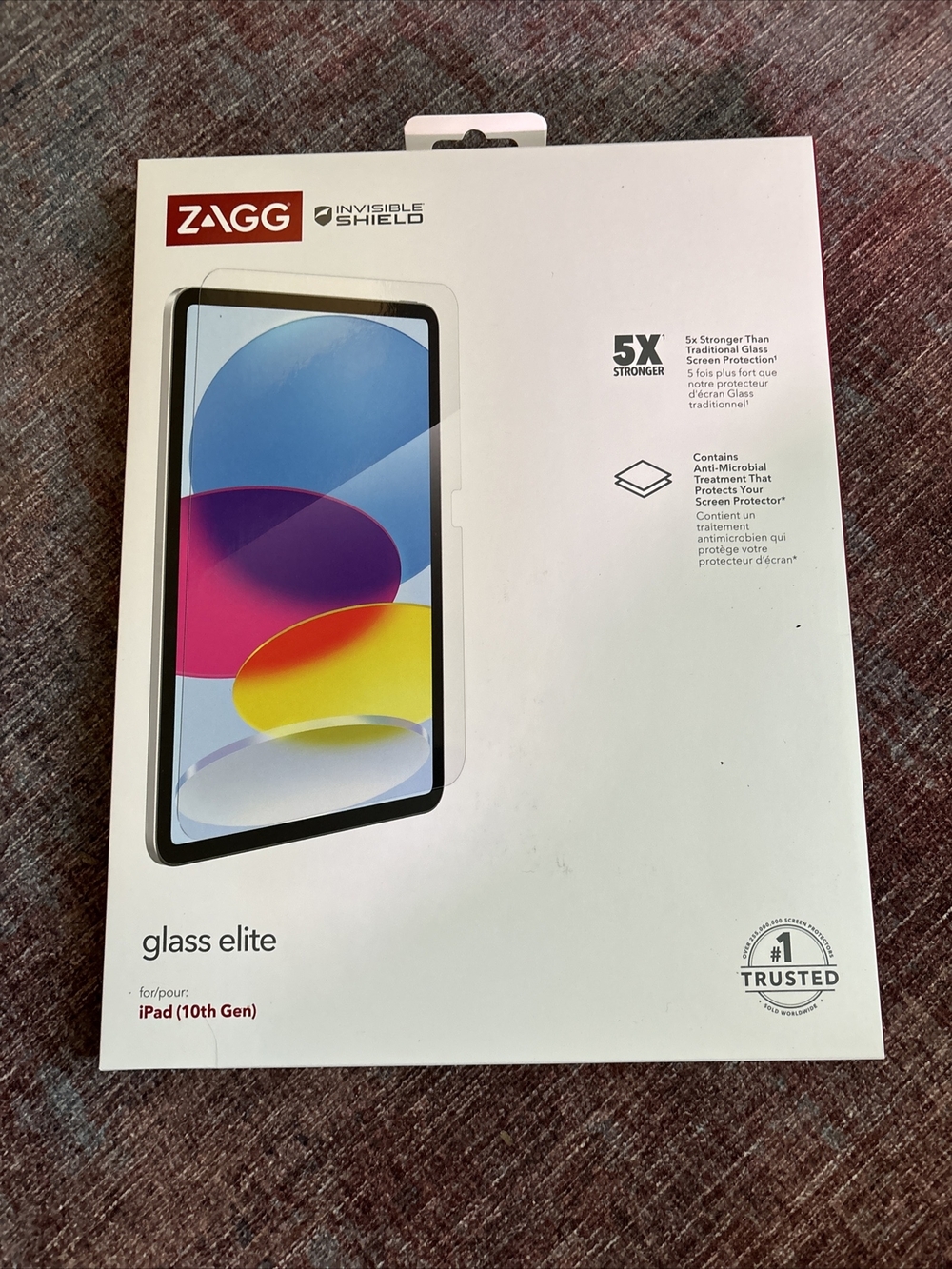 ZAGG InvisibleShield Glass Elite Visionguard Screen Protector for iPad 10th Gen